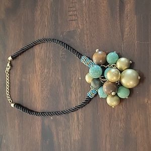 Chunky multi color beaded necklace